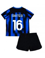 Inter Milan Davide Frattesi #16 Kotipaita Lasten 2023-24 Lyhythihainen (+ shortsit)